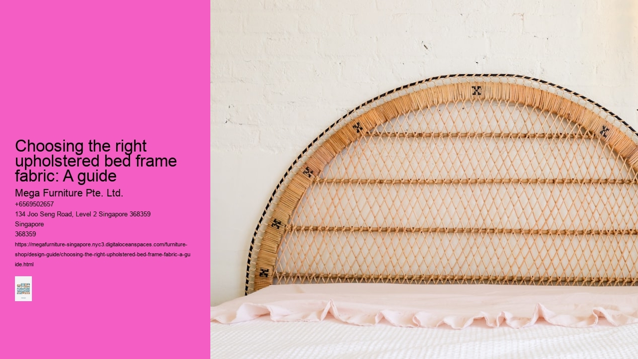 Choosing the right upholstered bed frame fabric: A guide