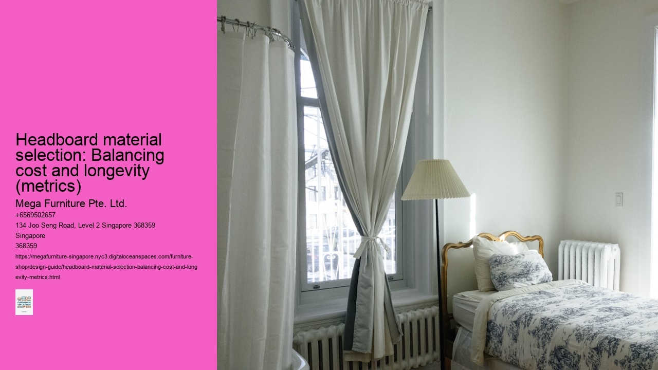 Headboard material selection: Balancing cost and longevity (metrics)