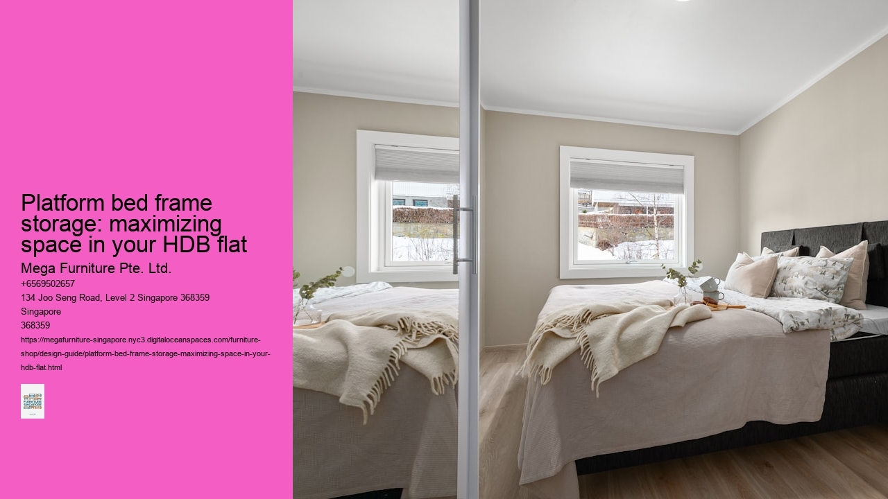 Platform bed frame storage: maximizing space in your HDB flat