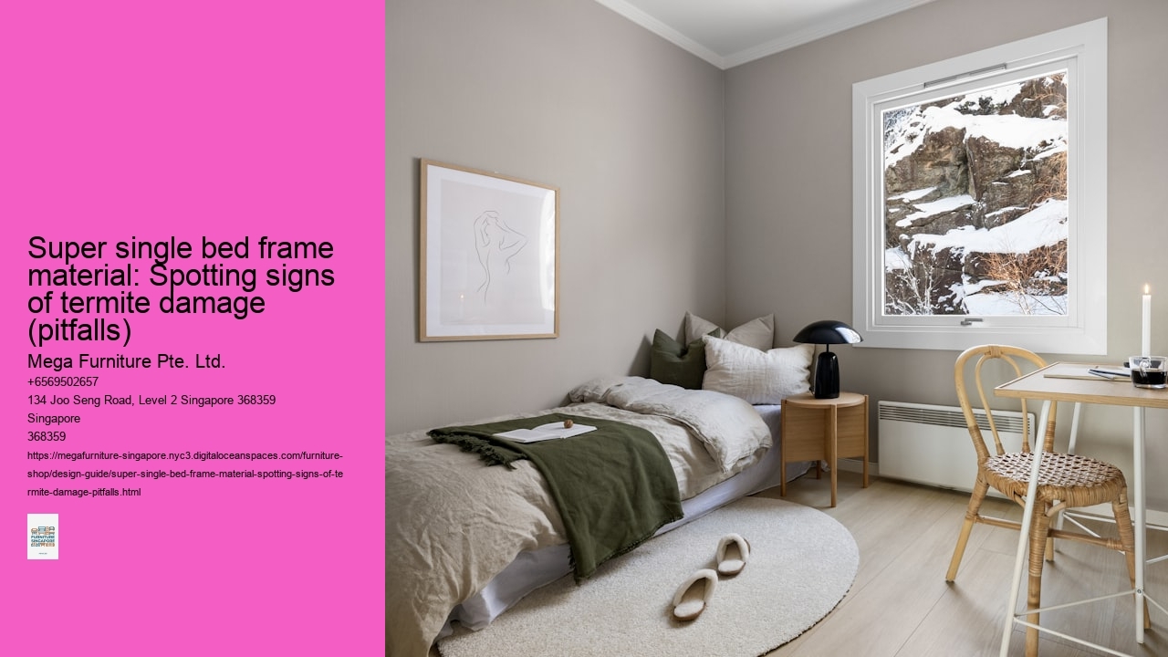 Super single bed frame material: Spotting signs of termite damage (pitfalls) Mega Furniture Pte. Ltd. Super single bed frame material: Spotting signs of termite damage (pitfalls)
