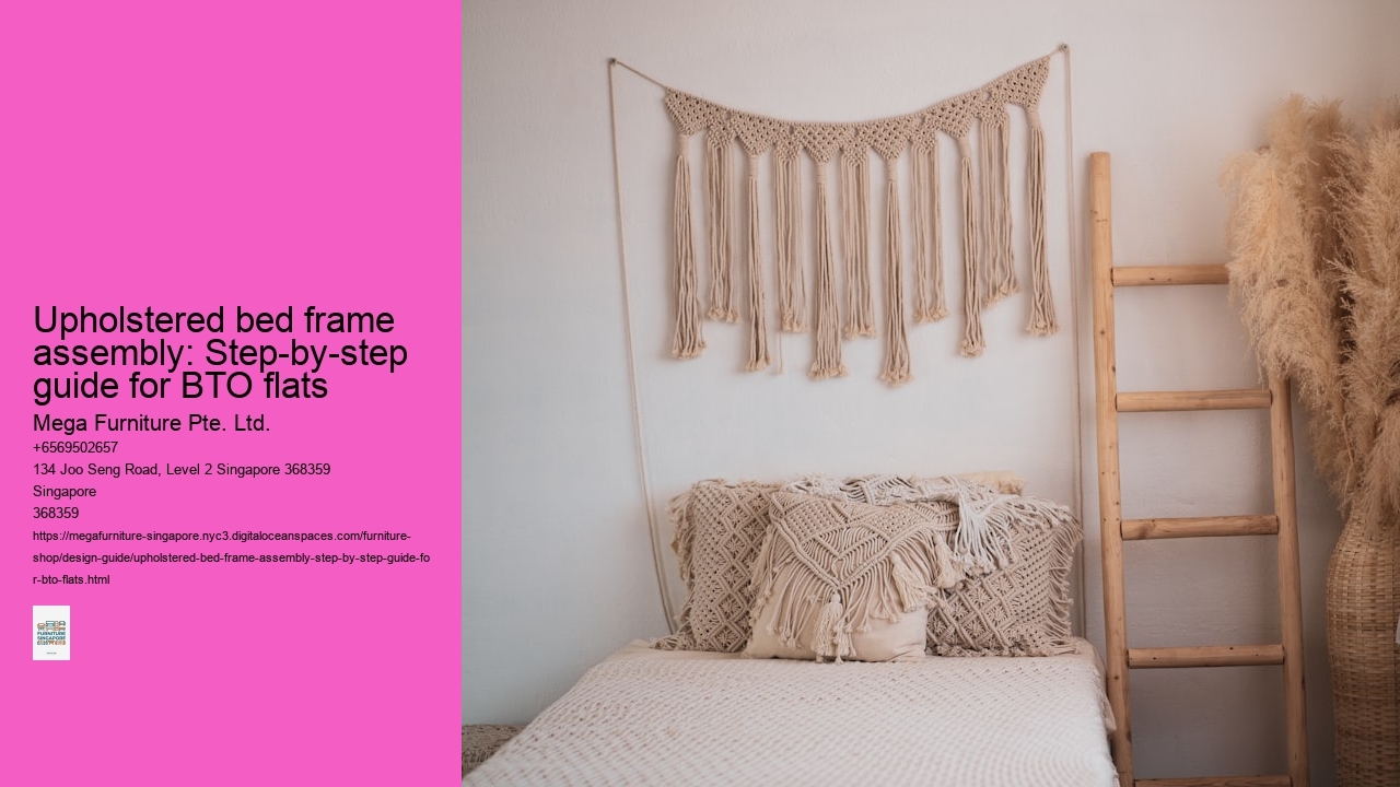 Upholstered bed frame assembly: Step-by-step guide for BTO flats