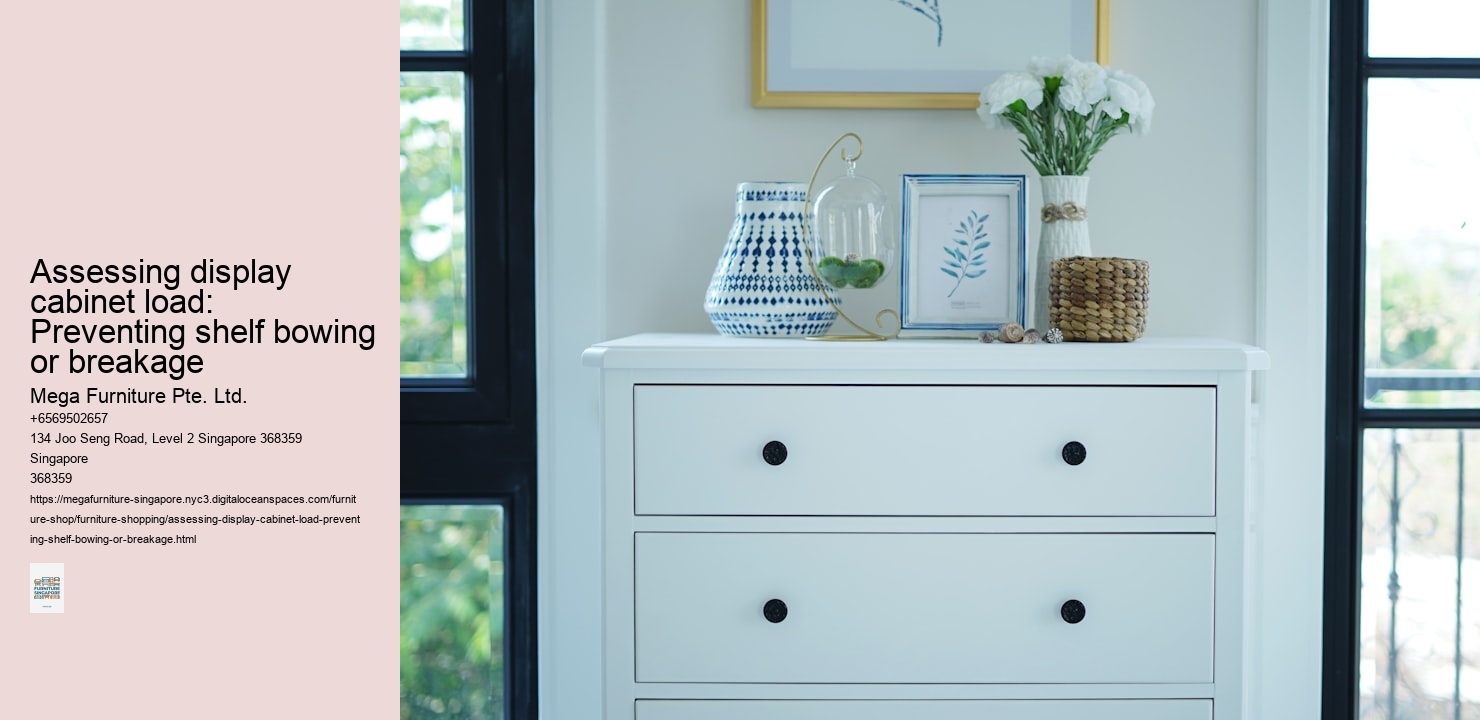 Assessing display cabinet load: Preventing shelf bowing or breakage