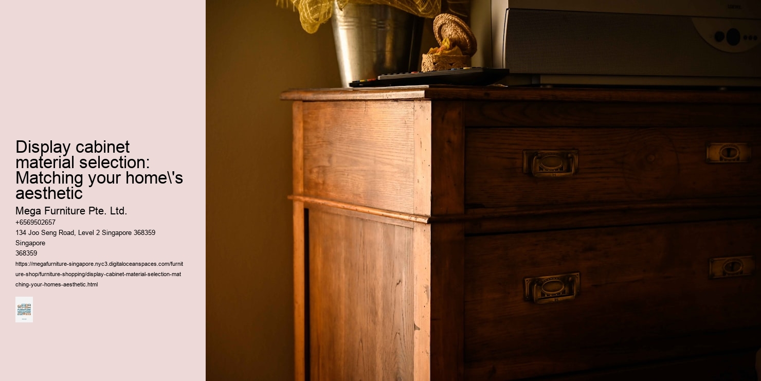 Display cabinet material selection: Matching your home's aesthetic Mega Furniture Pte. Ltd. Display cabinet material selection: Matching your home's aesthetic
