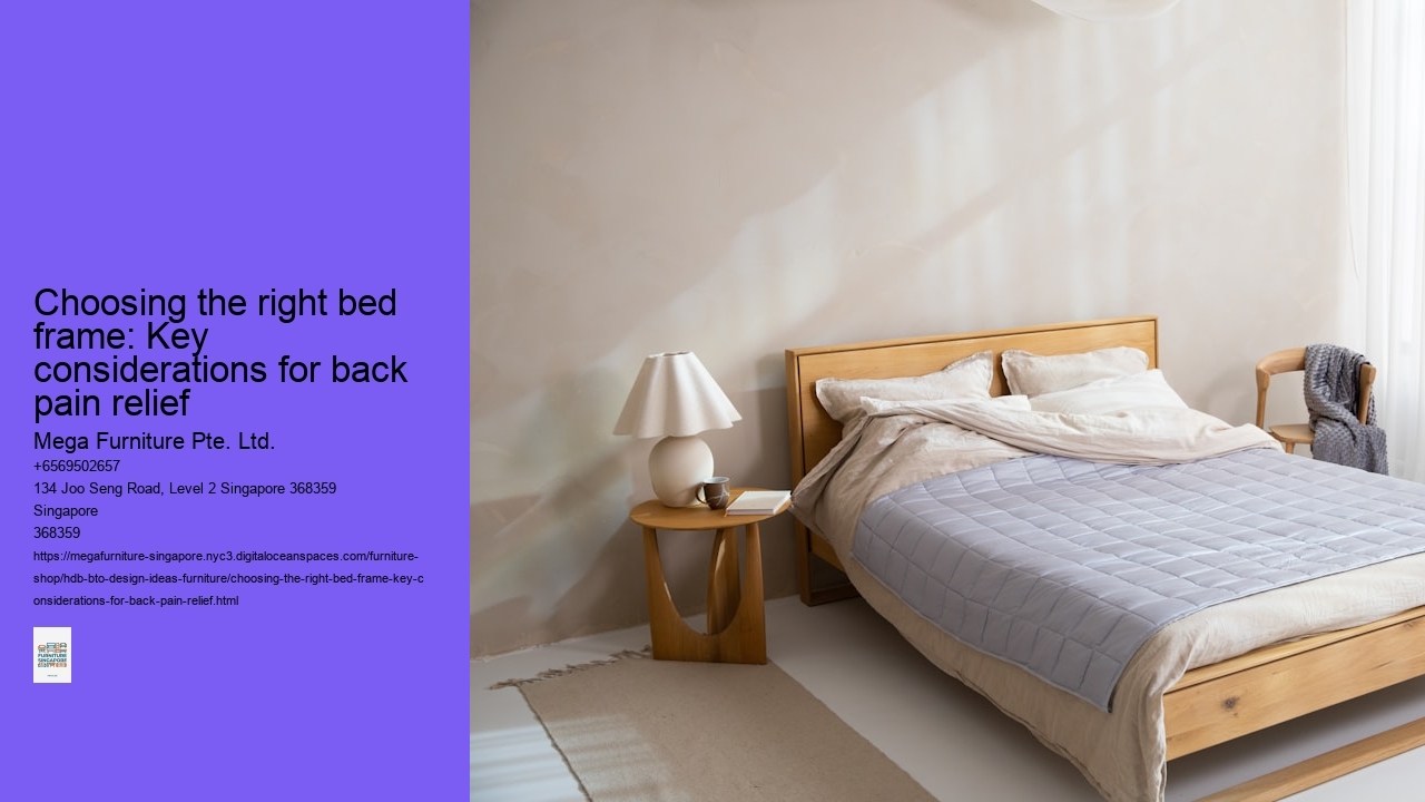 Choosing the right bed frame: Key considerations for back pain relief