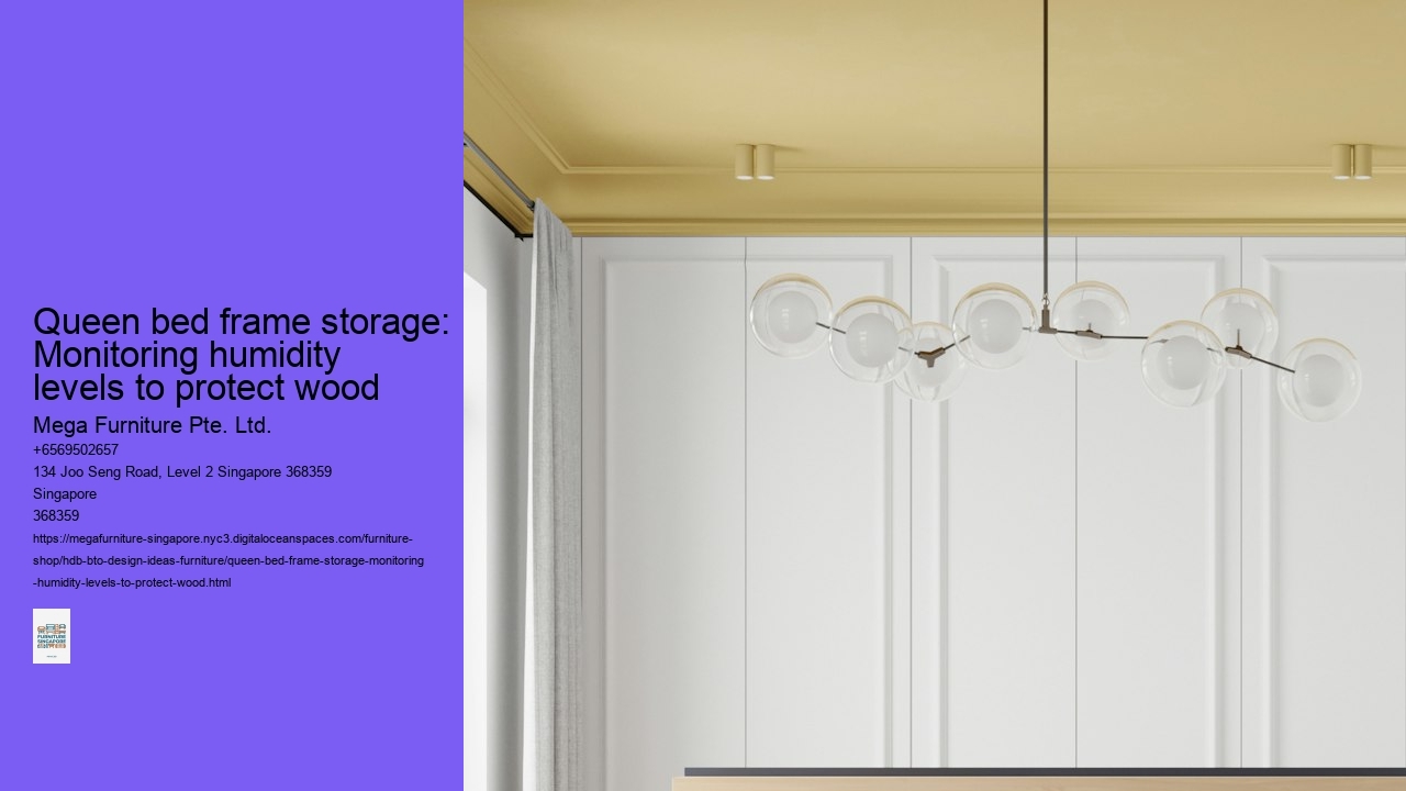 Queen bed frame storage: Monitoring humidity levels to protect wood