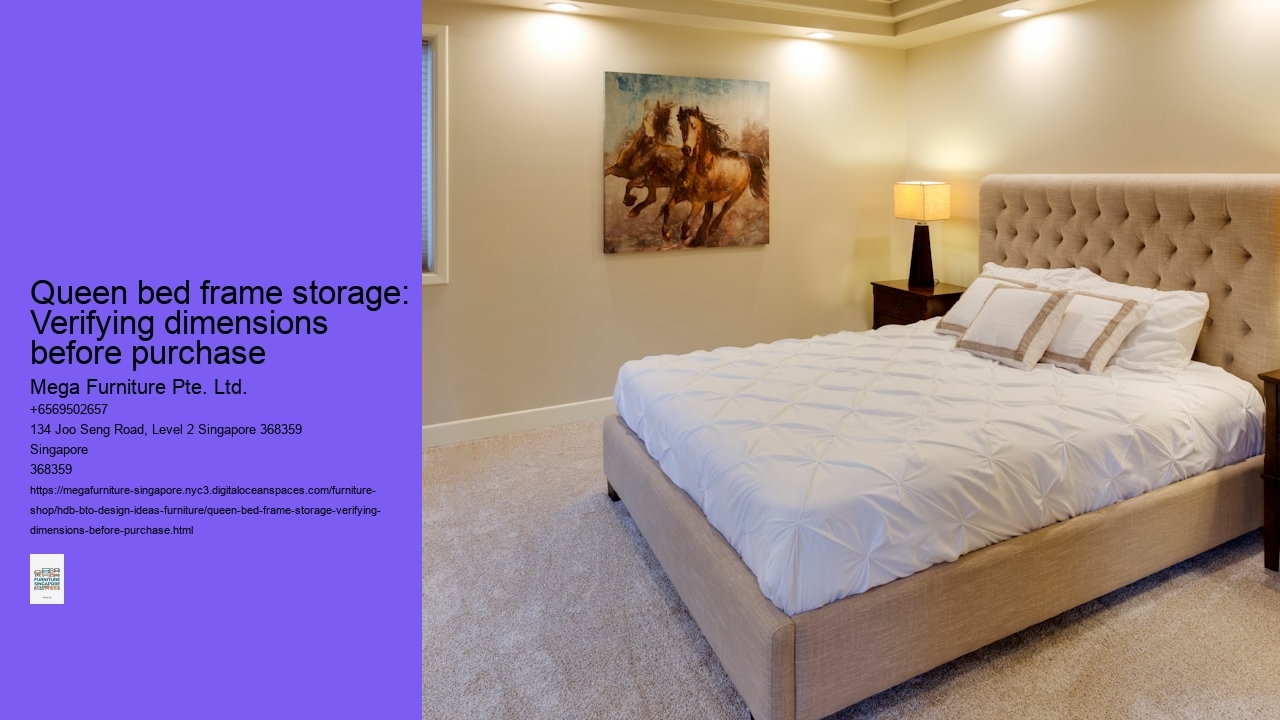 Queen bed frame storage: Verifying dimensions before purchase