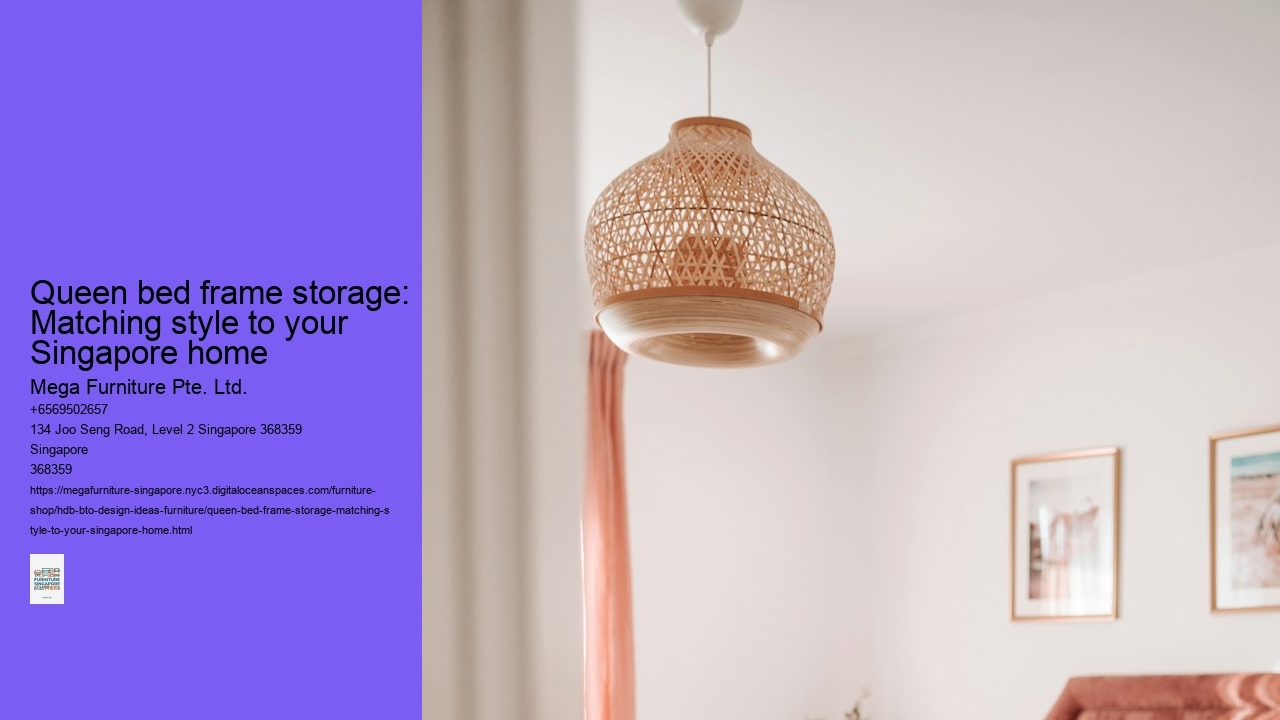 Queen bed frame storage: Matching style to your Singapore home