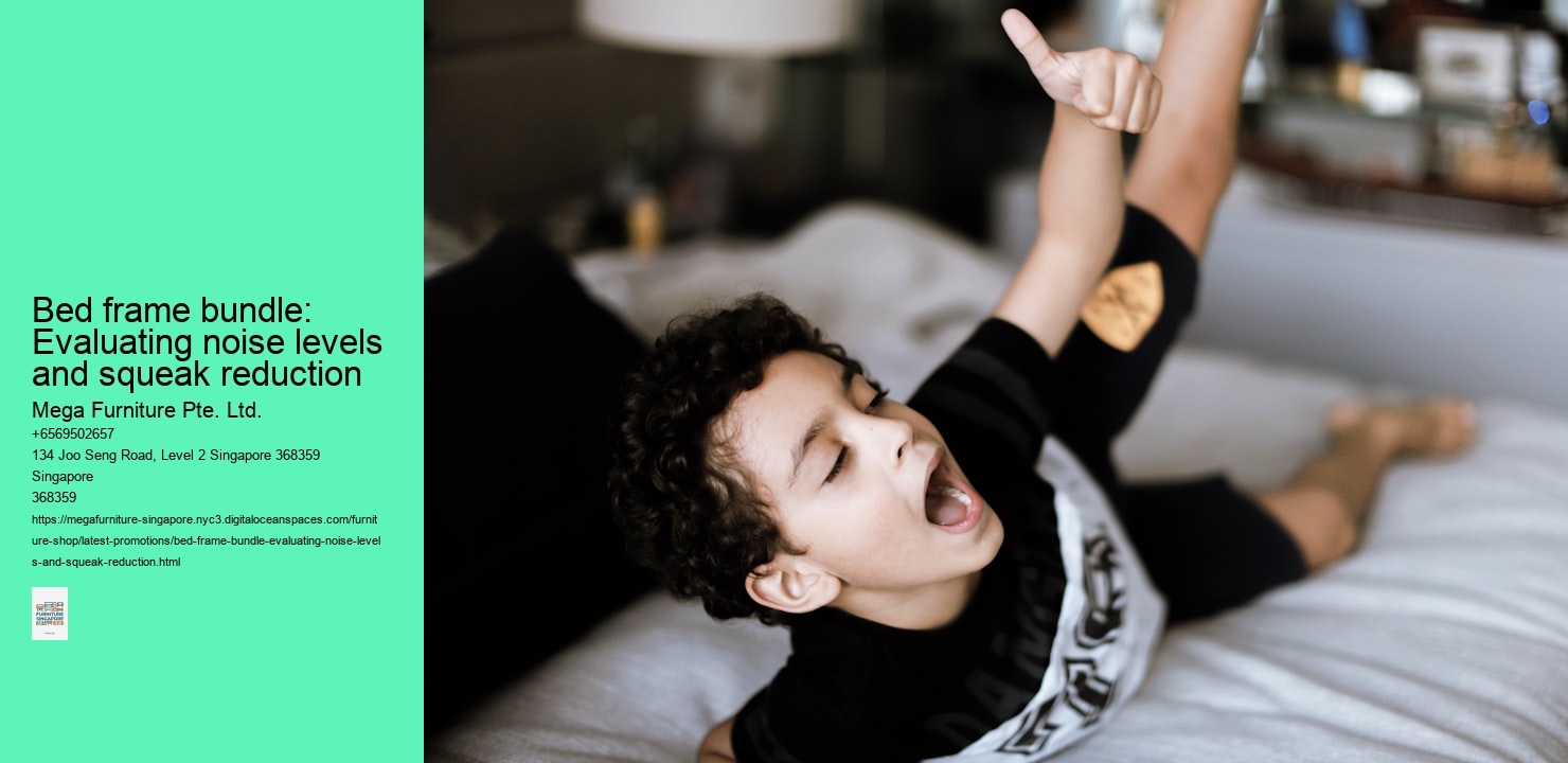 Bed frame bundle: Evaluating noise levels and squeak reduction