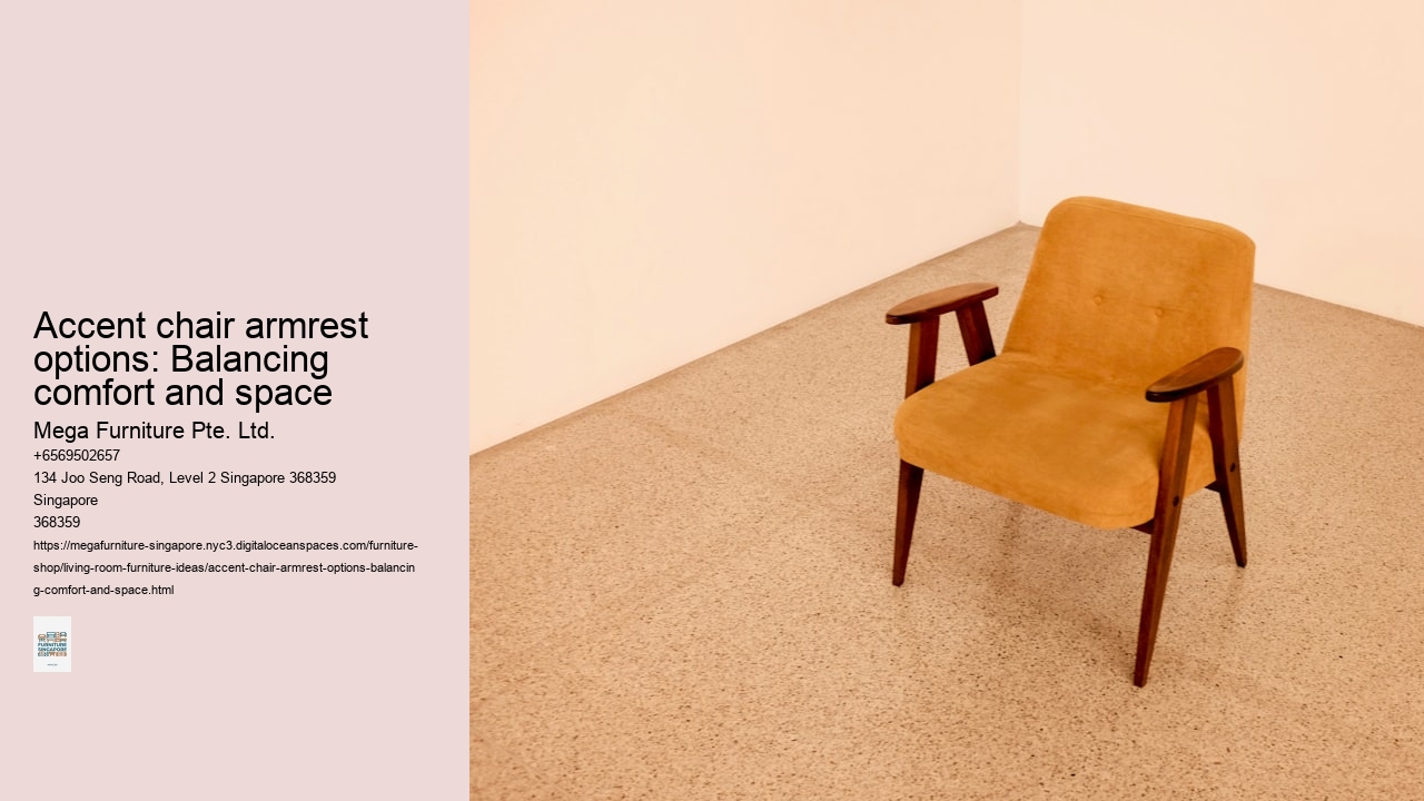 Accent chair armrest options: Balancing comfort and space