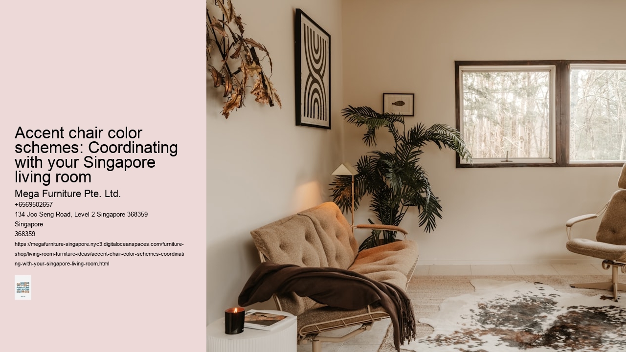 Accent chair color schemes: Coordinating with your Singapore living room