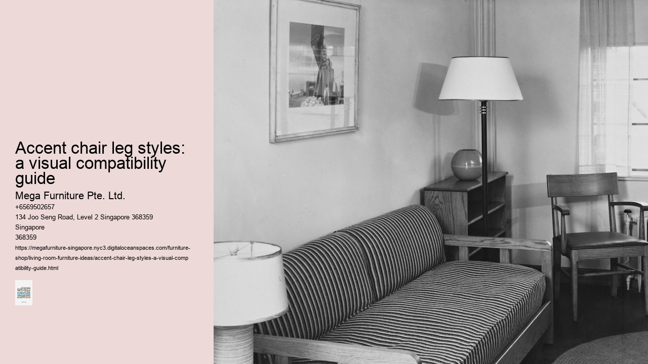 Accent chair leg styles: a visual compatibility guide