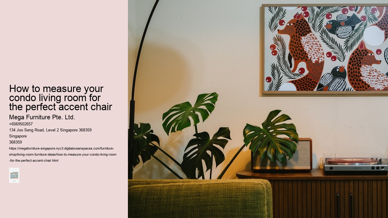 How to measure your condo living room for the perfect accent chair