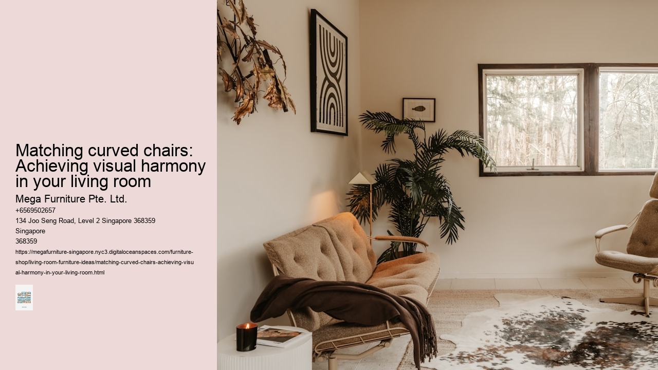 Matching curved chairs: Achieving visual harmony in your living room