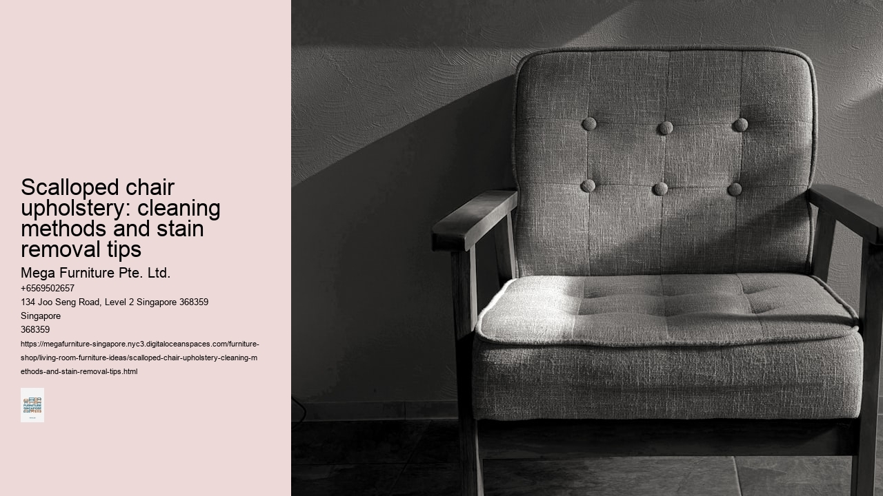 Scalloped chair upholstery: cleaning methods and stain removal tips