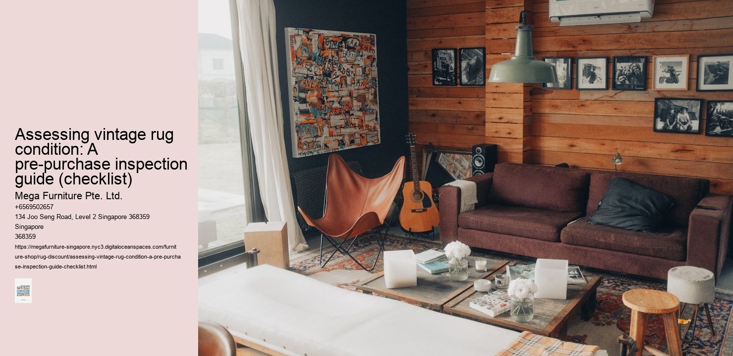 Assessing vintage rug condition: A pre-purchase inspection guide (checklist)