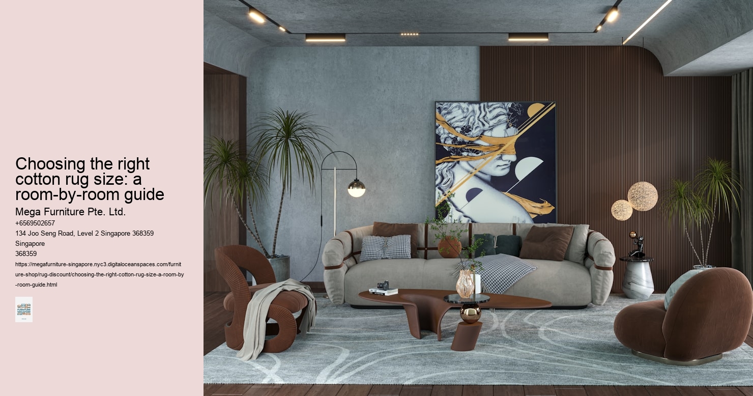Choosing the right cotton rug size: a room-by-room guide