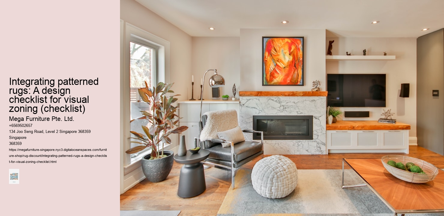 Integrating patterned rugs: A design checklist for visual zoning (checklist)
