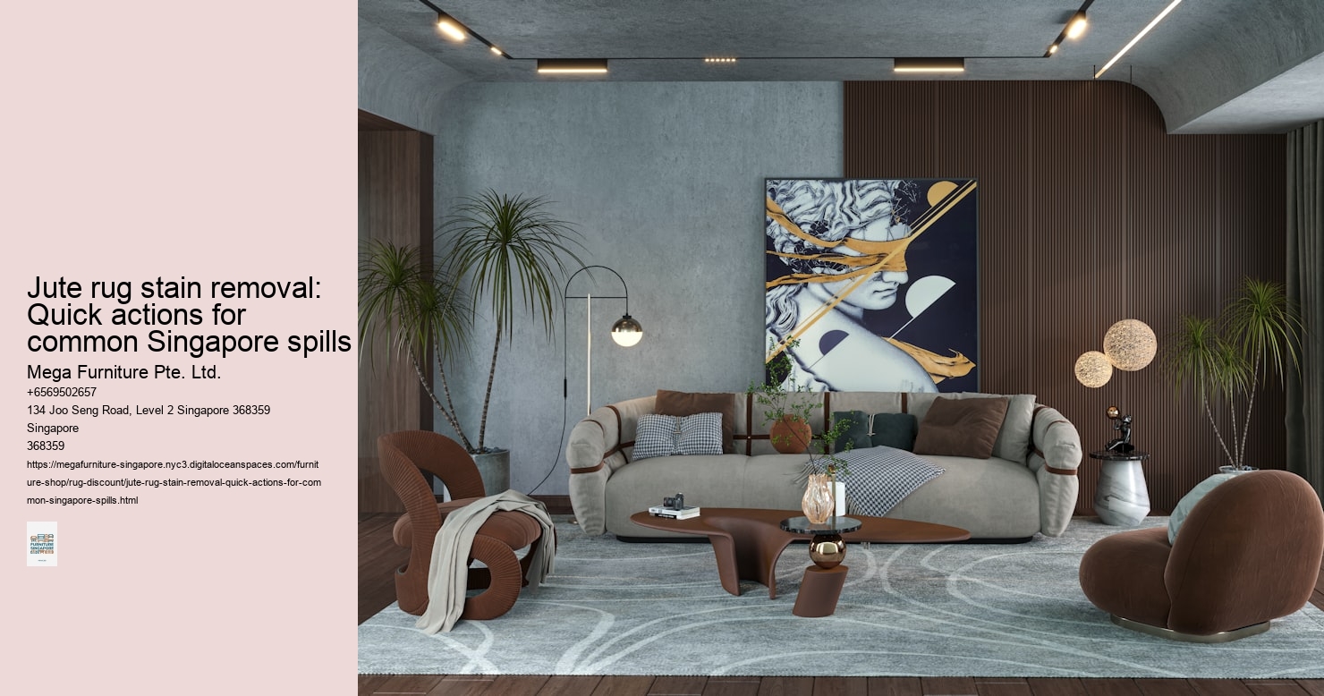 Jute rug stain removal: Quick actions for common Singapore spills