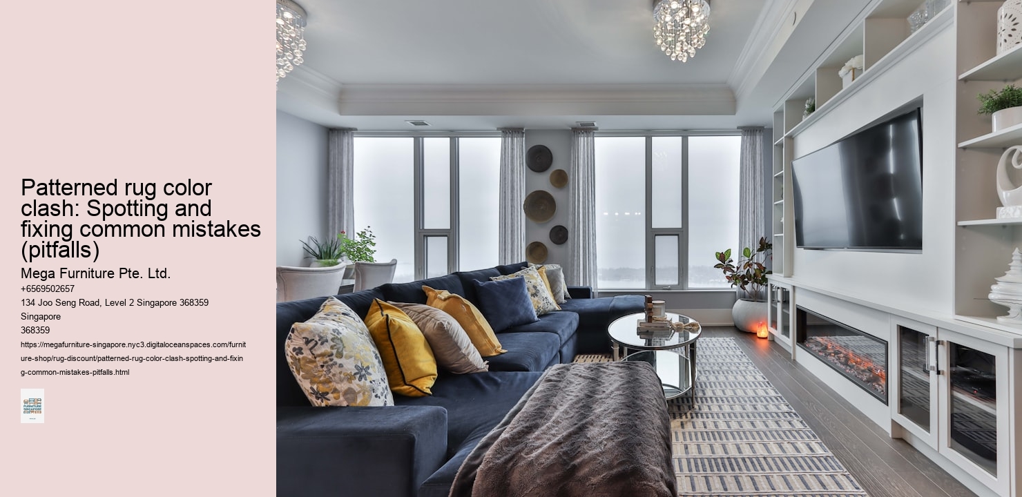 Patterned rug color clash: Spotting and fixing common mistakes (pitfalls)