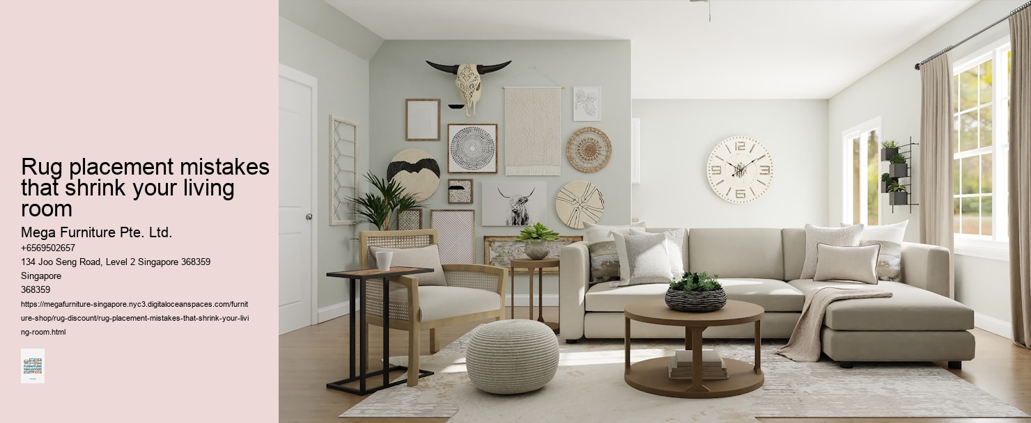 Rug placement mistakes that shrink your living room