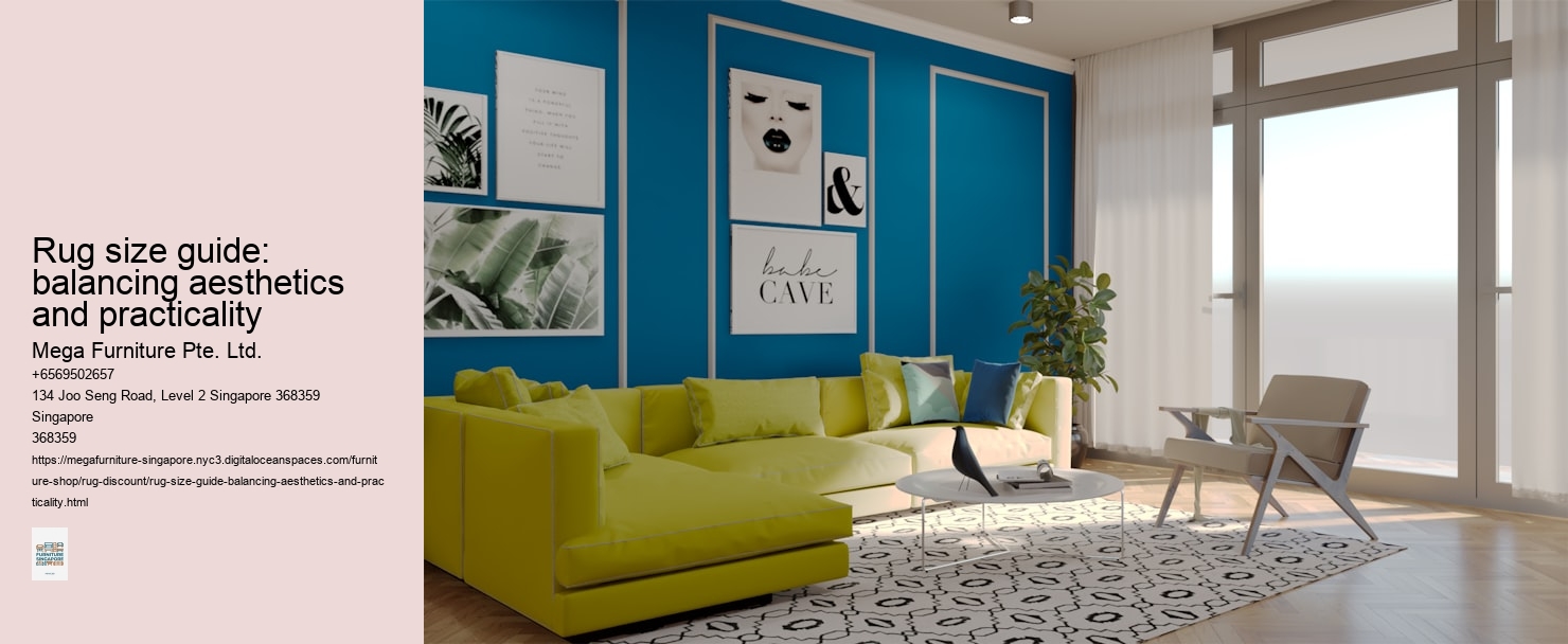 Rug size guide: balancing aesthetics and practicality