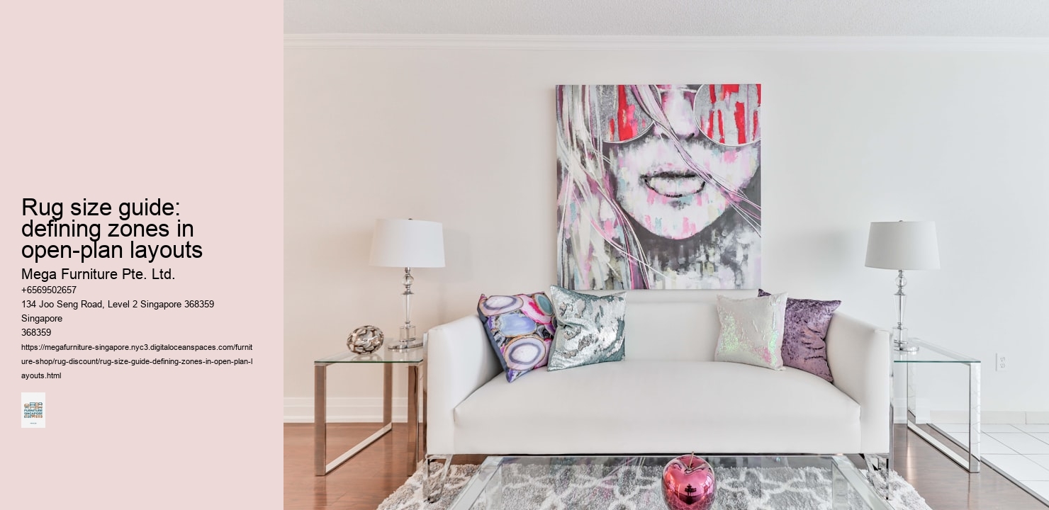 Rug size guide: defining zones in open-plan layouts