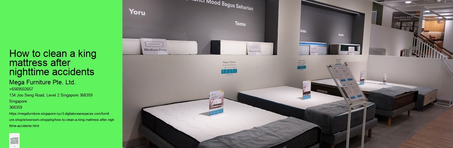 How to clean a king mattress after nighttime accidents Mega Furniture Pte. Ltd. How to clean a king mattress after nighttime accidents