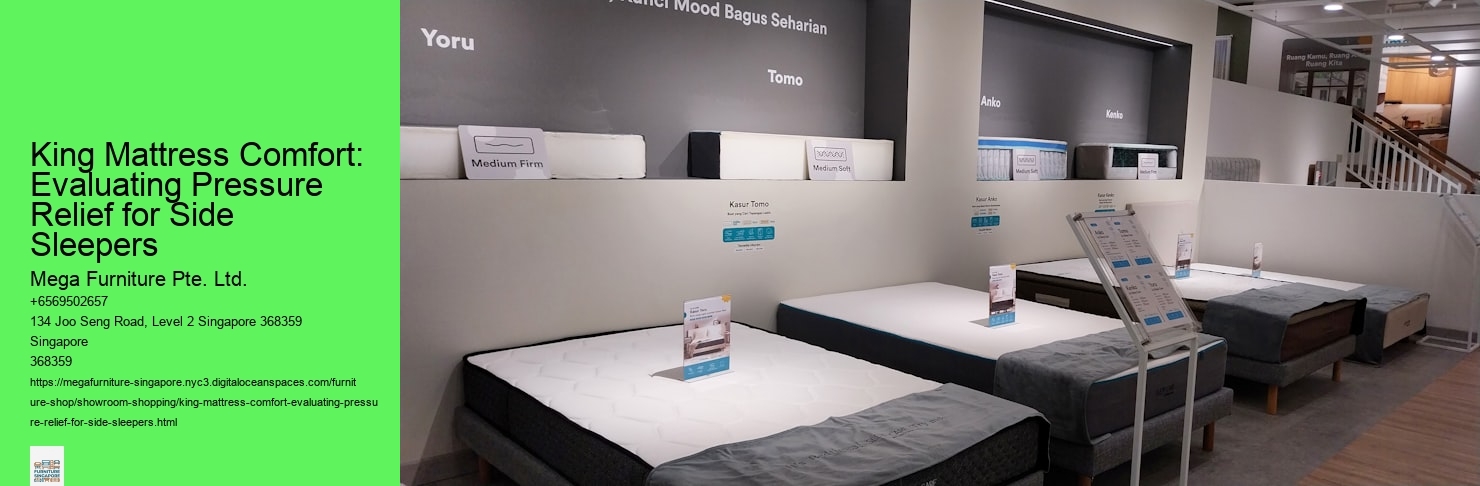 King Mattress Comfort: Evaluating Pressure Relief for Side Sleepers Mega Furniture Pte. Ltd. King Mattress Comfort: Evaluating Pressure Relief for Side Sleepers